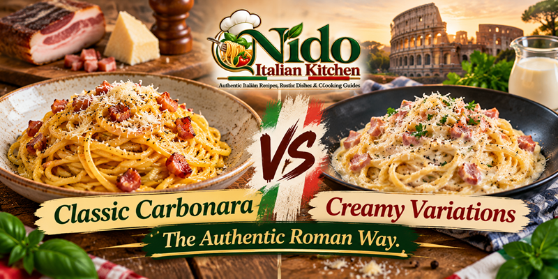 Classic Carbonara vs. Creamy Variations The Authentic Roman Way