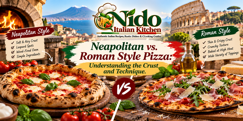 Neapolitan vs. Roman Style Pizza Understanding the Crust and Technique