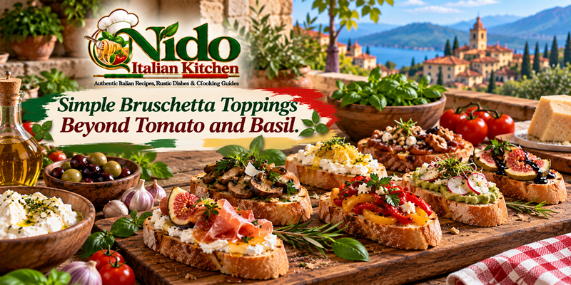 Simple Bruschetta Toppings Beyond Tomato and Basil